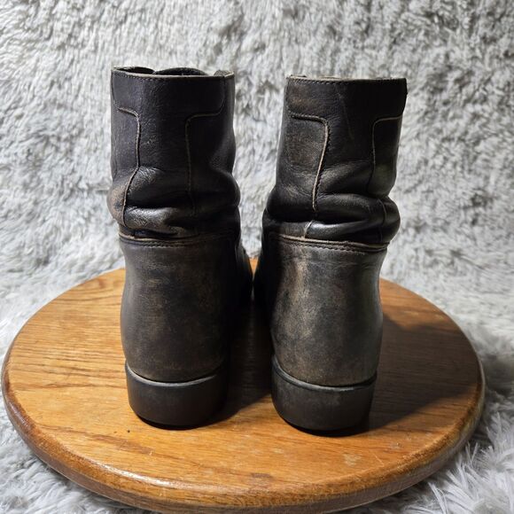 Ariat Heritage Paddock Womens 10 Mens 8 Black Leather Lace Up Combat Ankle Boots - Picture 14 of 16